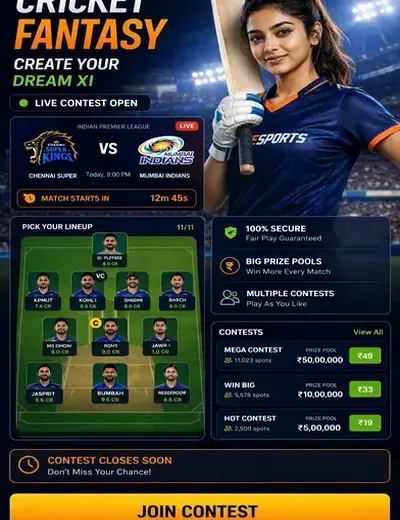 Bet (bet bet) fantasy cricket & matchday visual 3